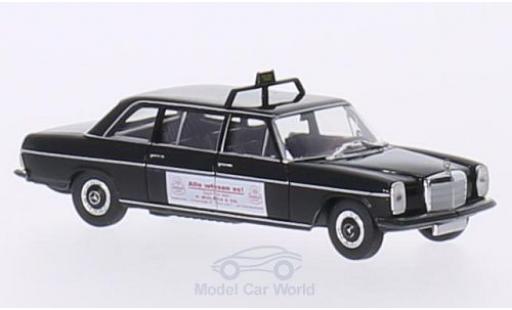Mercedes 220 1/87 Brekina D Lang (V115) nero Taxi (D) / Wulsch modellino in miniatura
