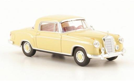 Mercedes 220 1/87 Brekina S Coupe (W180 II) beige modellino in miniatura