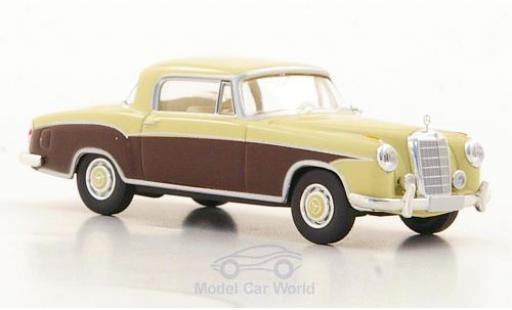 Mercedes 220 1/87 Brekina S Coupe (W180 II) beige/marroneee modellino in miniatura