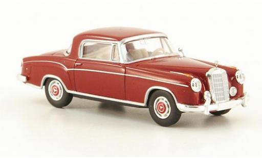 Mercedes 220 1/87 Brekina S Coupe (W180 II) rosso modellino in miniatura