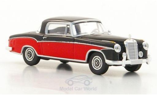 Mercedes 220 1/87 Brekina S Coupe (W180 II) nero/rosso modellino in miniatura