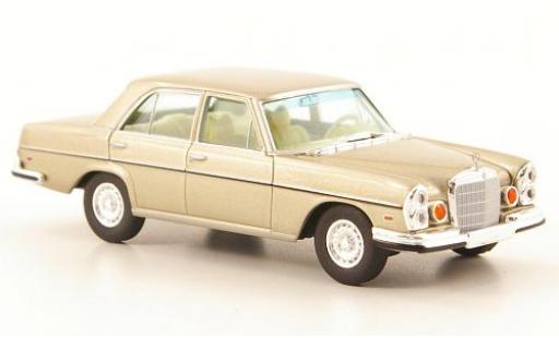Mercedes 280 1/87 Brekina SE 4.5 (W108) gold US-Version modellino in miniatura