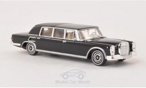Mercedes 600 1/87 Brekina Landaulet nero Verdeck geschlossen modellino in miniatura