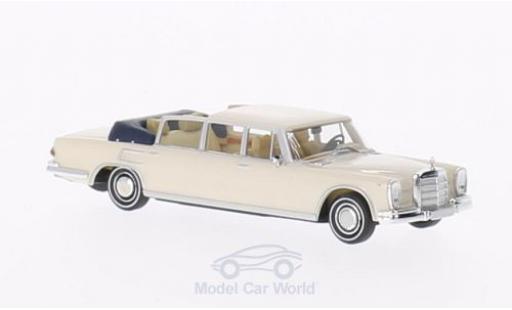 Mercedes 600 1/87 Brekina Landaulet bianco Verdeck geöffnet modellino in miniatura