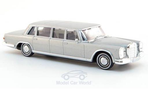 Mercedes 600 1/87 Brekina Pullman Limousine grigio modellino in miniatura