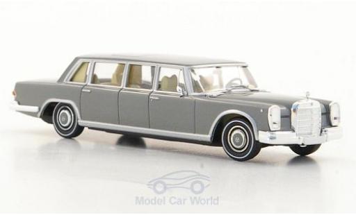 Mercedes 600 1/87 Brekina (W100) Pullman Limousine grigio modellino in miniatura