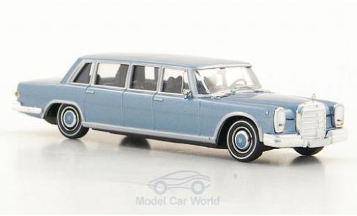 Mercedes 600 1/87 Brekina (W100) Pullman Limousine metallico blu modellino in miniatura