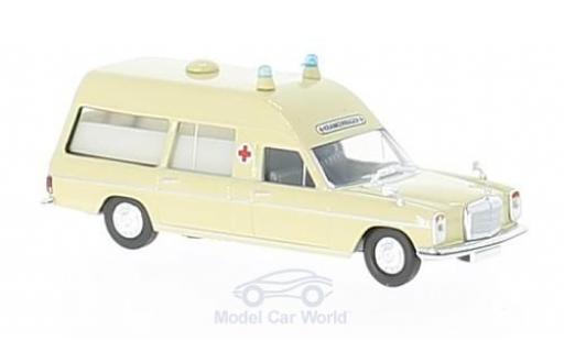 Mercedes /8 1/87 Brekina beige Krankenwagen ohne Vitrine modellino in miniatura