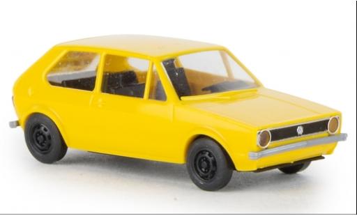 Volkswagen Golf 1/87 Brekina I giallo 1974 modellino in miniatura