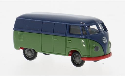 Volkswagen T1 1/87 Brekina a Kasten blau/grün 1950 1:87 modellino in miniatura