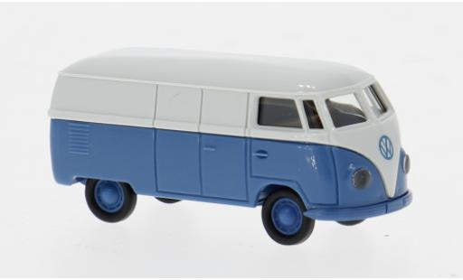 Volkswagen T1 1/87 Brekina a Kasten grau/blau 1950 1:87 modellino in miniatura
