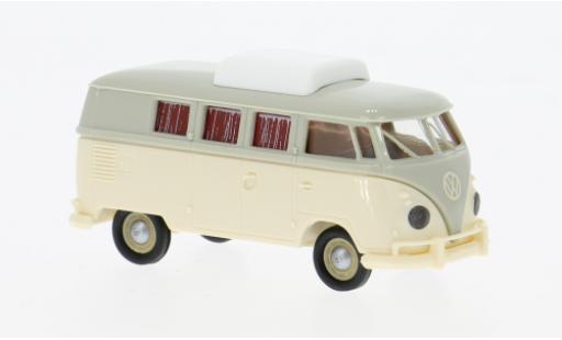 Volkswagen T1 1/87 Brekina b Camper grau/beige 1960 1:87 modellino in miniatura