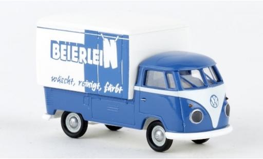 Volkswagen T1 1/87 Brekina b Großraum-Koffer Wäscherei Beierlein 1960 modellino in miniatura
