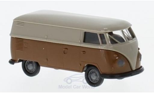 Volkswagen T1 B 1/87 Brekina b Kasten grigio/marroneee modellino in miniatura