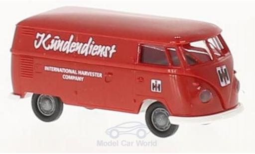 Volkswagen T1 B 1/87 Brekina b Kasten Kundendienst International Harvester modellino in miniatura