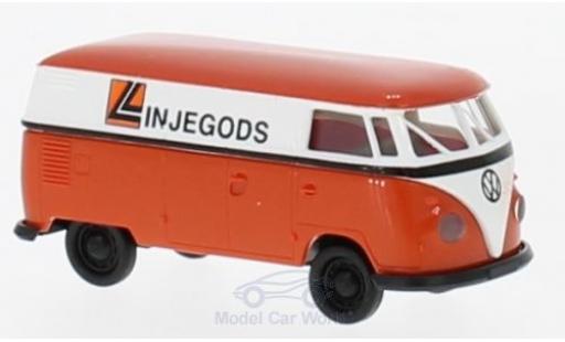 Volkswagen T1 B 1/87 Brekina b Kasten Linjegods (NO) modellino in miniatura