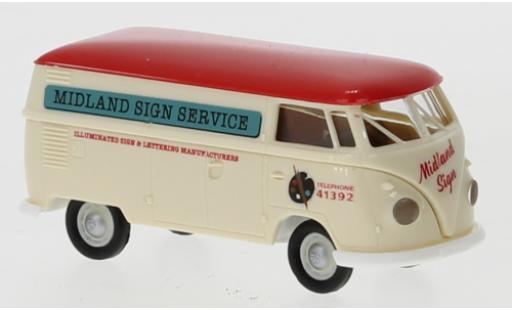 Volkswagen T1 1/87 Brekina b Kasten Midland Sign Service 1960 modellino in miniatura