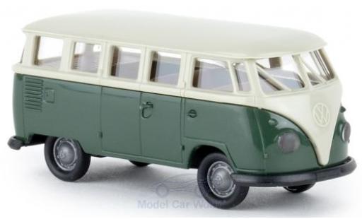 Volkswagen T1 1/87 Brekina b Mindersamba grigio/verde Economy modellino in miniatura