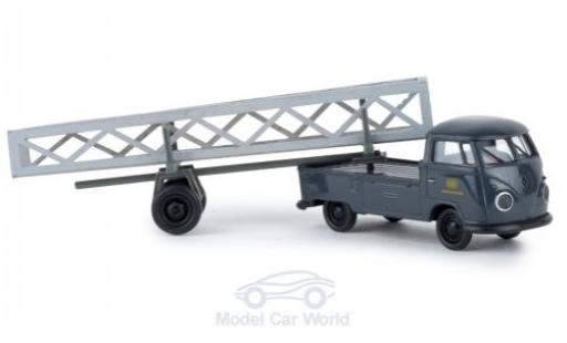 Volkswagen T1 1/87 Brekina b Pritsche DB mit Nachläufer und Ladegut modellino in miniatura