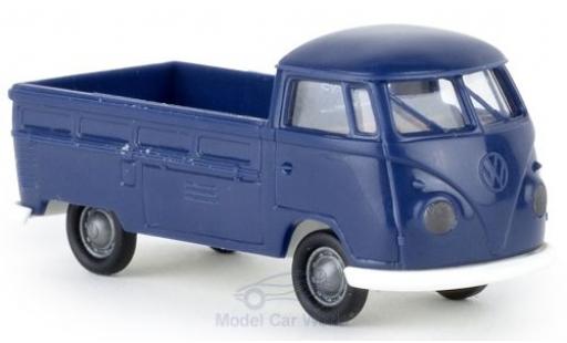 Volkswagen T1 1/87 Brekina b Pritsche blu Economy modellino in miniatura