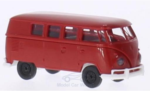 Volkswagen T1 1/87 Brekina b rosso/bianco Kombi modellino in miniatura
