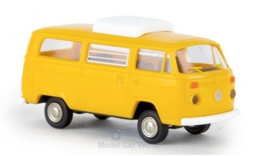 Volkswagen T2 1/87 Brekina Camper giallo 1973 mit Hubdach modellino in miniatura