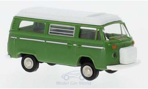 Volkswagen T2 A 1/87 Brekina Camper verde mit Aufstelldach modellino in miniatura