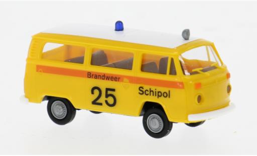 Volkswagen T2 1/87 Brekina Kombi 1973 Brandweer Schipol 1:87 modellino in miniatura