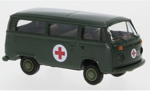 Volkswagen T2 1/87 Brekina Kombi Bundeswehr - Rotes Kreuz 1973 modellino in miniatura