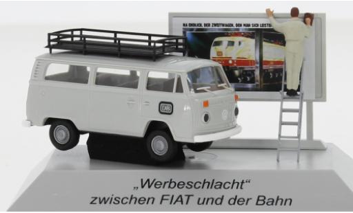 Volkswagen T2 1/87 Brekina Kombi DB 1973 avec Plakatwand modellino in miniatura