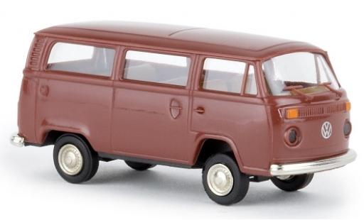 Volkswagen T2 1/87 Brekina Kombi marroneee 1972 modellino in miniatura
