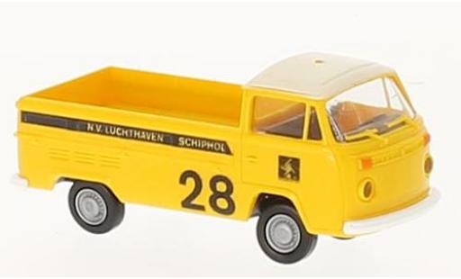 Volkswagen T2 1/87 Brekina Pritsche Luchthaven Schipol (NL) modellino in miniatura