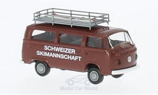 Volkswagen T2 1/87 Brekina Schweizer Skinationalmannschaft Kombi modellino in miniatura