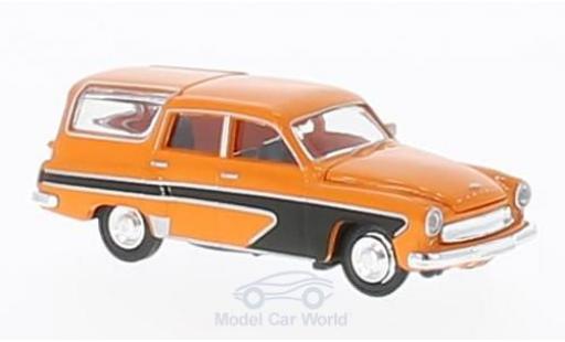 Wartburg 311 1/87 Brekina Camping orange/nero modellino in miniatura