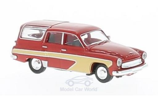 Wartburg 311 1/87 Brekina Camping rosso/beige modellino in miniatura