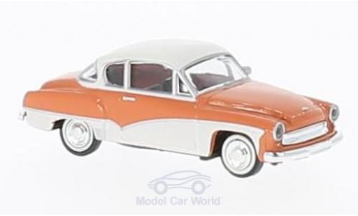 Wartburg 311 1/87 Brekina Coupe rosa/bianco modellino in miniatura