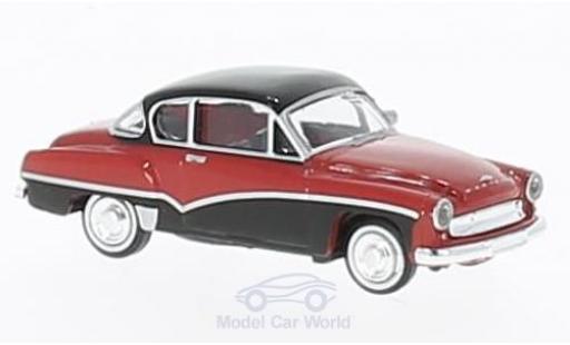 Wartburg 311 1/87 Brekina Coupe rosso/nero modellino in miniatura