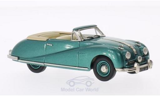 Austin A90 1/43 Brooklin Atlantic Convertibile Top Down metallico verde 1948 modellino in miniatura