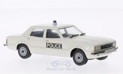 Ford Cortina 1/43 Brooklin MKIV Essex Police bianco 1976 modellino in miniatura