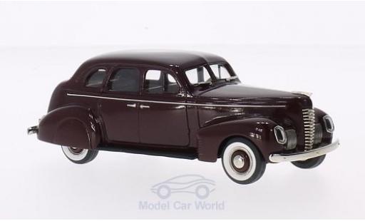 Nash Ambassador 1/43 Brooklin Eight 4-Door Touring Sedan rosso 1939 modellino in miniatura