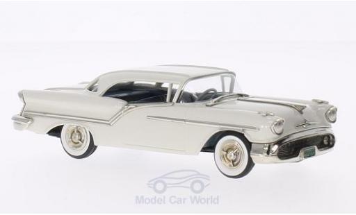 Oldsmobile Super 88 1/43 Brooklin 2-door Holiday bianco 1957 modellino in miniatura