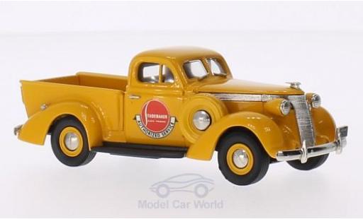 Studebaker Coupe Express 1/43 Brooklin Pick-Up giallo Authorized Service 1937 modellino in miniatura