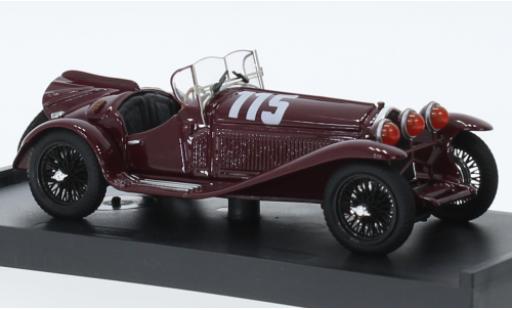 Alfa Romeo 8C 1/43 Brumm 2300 RHD No.115 Mille Miglia 1932 modellino in miniatura