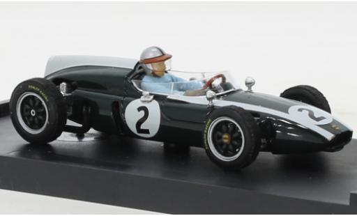 Cooper T53 1/43 Brumm No.2 formule 1 GP Grande-Bretagne 1960 modellino in miniatura