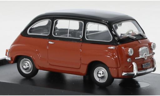 Fiat 600 1/43 Brumm D Multipla nero-orange/nero 1960 modellino in miniatura