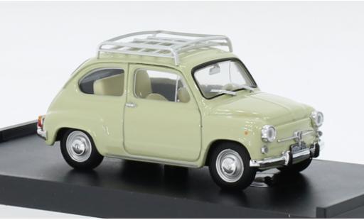 Fiat 600 1/43 Brumm D Fanaloni beige 1965 modellino in miniatura