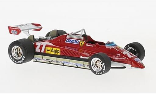 Ferrari 126 1/43 Brumm C2 Turbo No.27 Formel 1 GP San Marino 1982 1:43 modellino in miniatura
