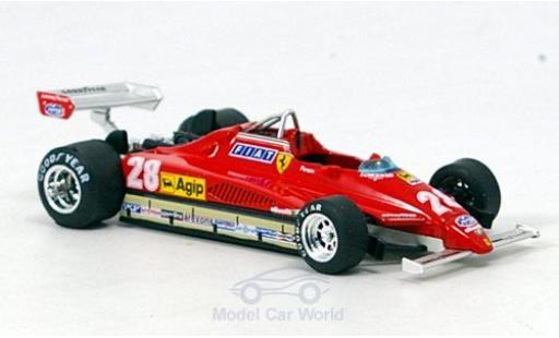Ferrari 126 1982 1/43 Brumm C2 Turbo No.28 Formel 1 GP San Marino 1982 D.Pironi modellino in miniatura