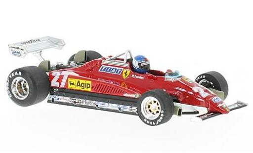 Ferrari 126 1/43 Brumm C2 turbo No.27 Formel 1 GP Italien 1982 avec figurine de conducteur P.Tambay modellino in miniatura