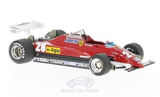 Ferrari 126 1982 1/43 Brumm C2 turbo No.28 Formel 1 GP Italien 1982 M.Andretti modellino in miniatura